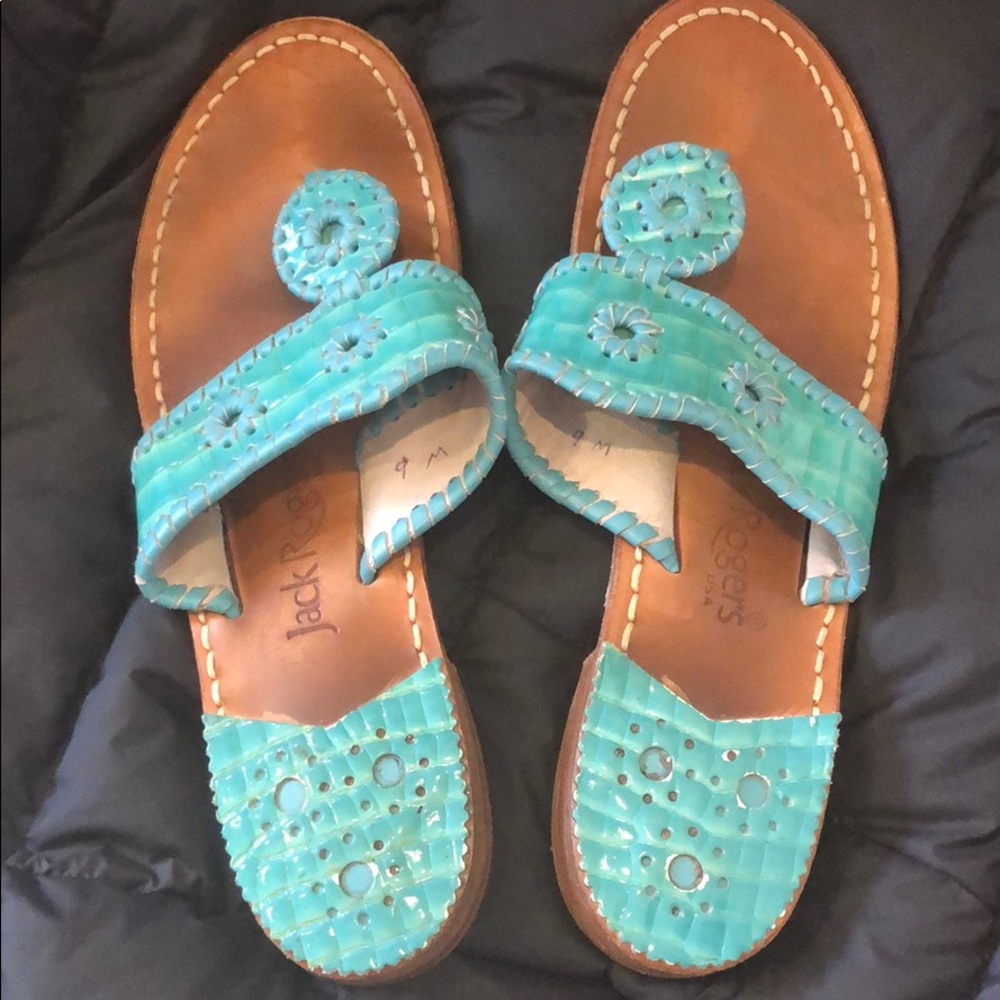 Jack Rogers Turquoise Sandals Size 9